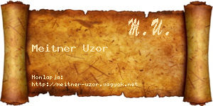 Meitner Uzor névjegykártya